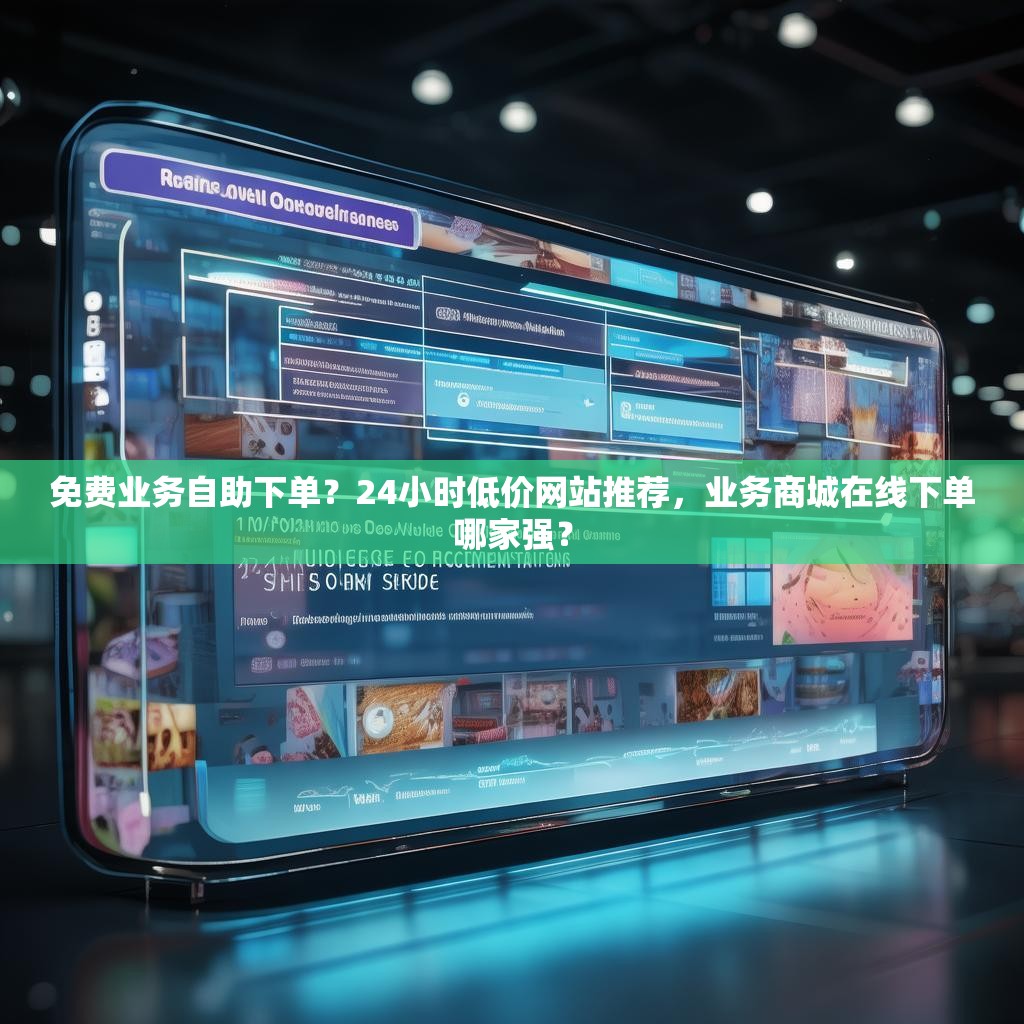 免费业务自助下单?24小时低价网站推荐,业务商城在线下单哪家强?