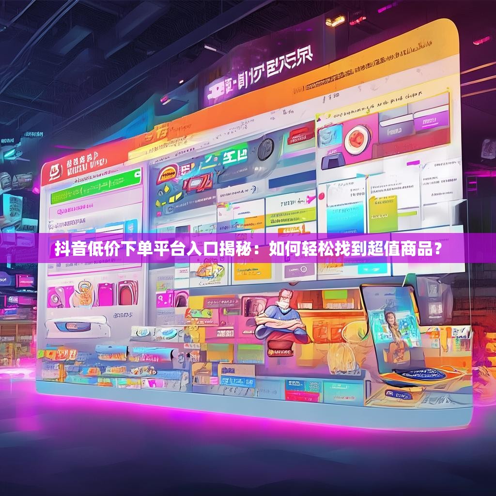抖音低价下单平台入口揭秘:如何轻松找到超值商品?