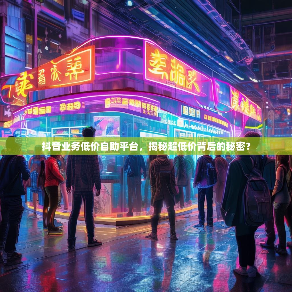 抖音业务低价自助平台,揭秘超低价背后的秘密?