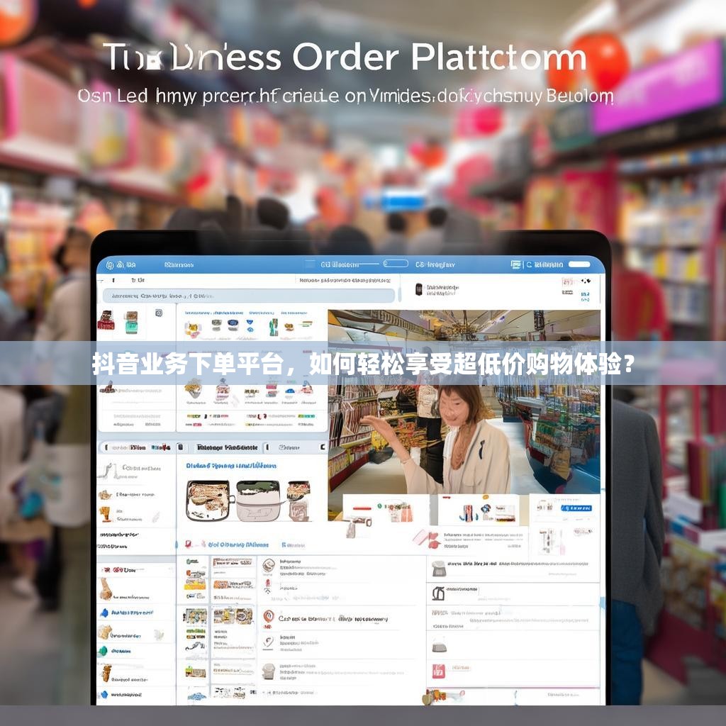 抖音业务下单平台,如何轻松享受超低价购物体验?