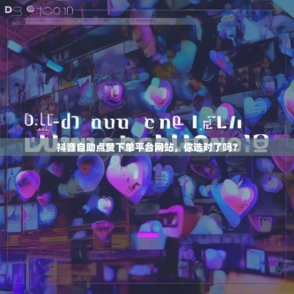抖音自助点赞下单平台网站，你选对了吗？