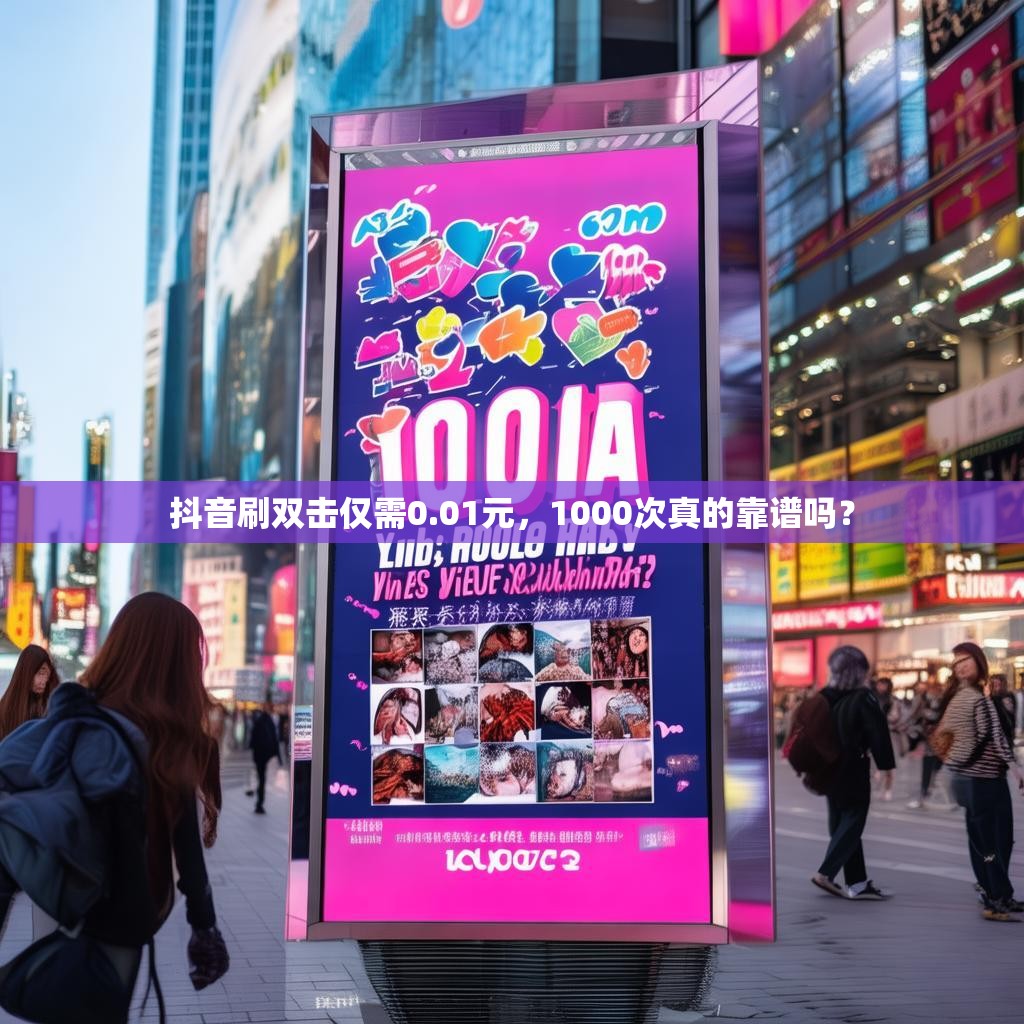 抖音刷双击仅需0.01元,1000次真的靠谱吗?