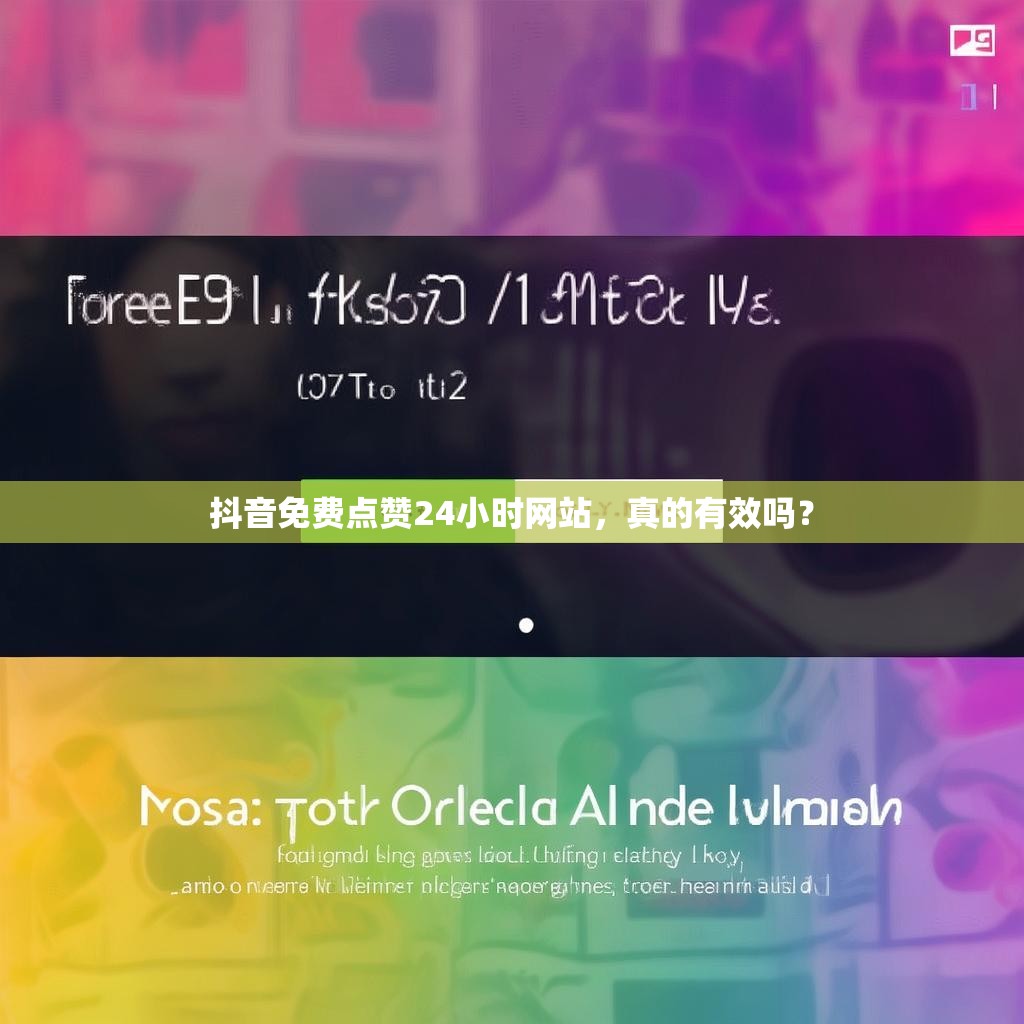抖音免费点赞24小时网站,真的有效吗?