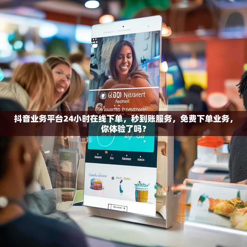 抖音业务平台24小时在线下单，秒到账服务，免费下单业务，你体验了吗？
