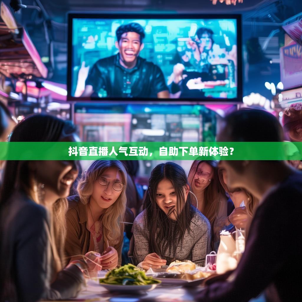 抖音直播人气互动，自助下单新体验？