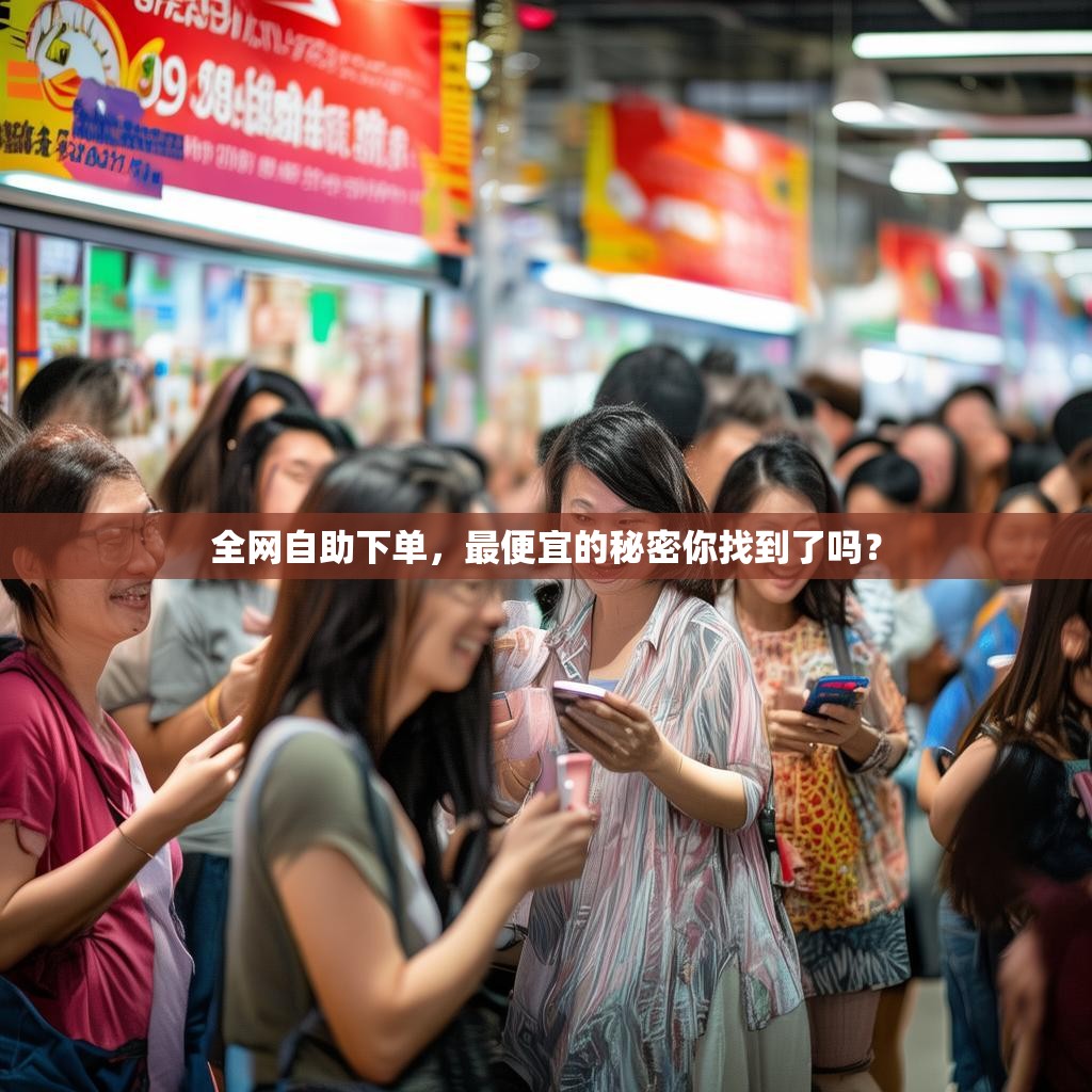 全网自助下单，最便宜的秘密你找到了吗？