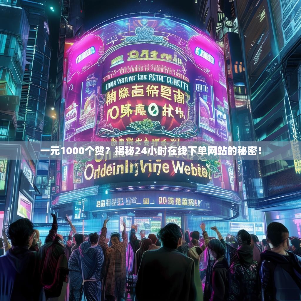 一元1000个赞？揭秘24小时在线下单网站的秘密！