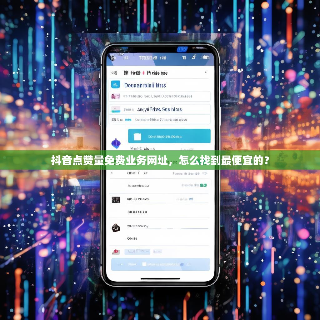 抖音点赞量免费业务网址，怎么找到最便宜的？