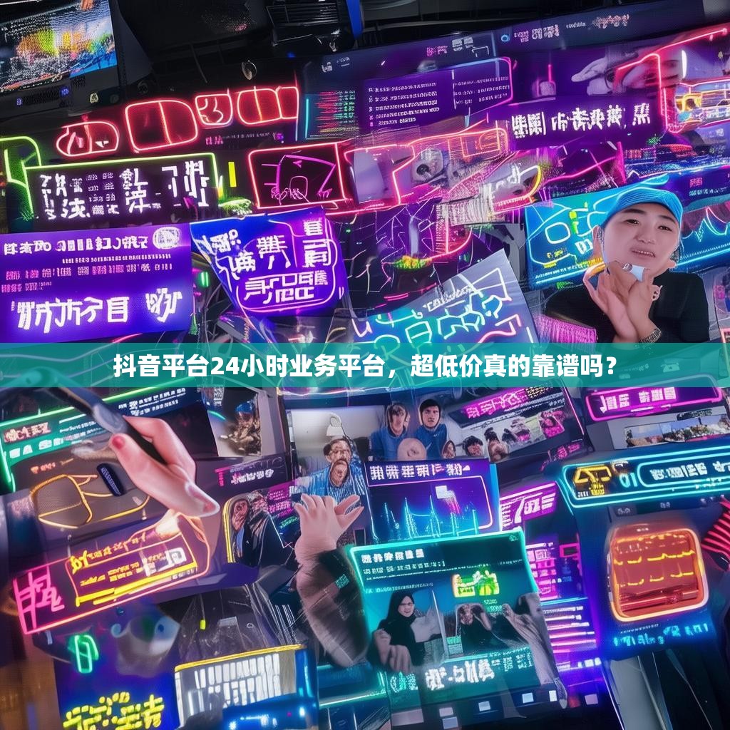 抖音平台24小时业务平台,超低价真的靠谱吗?