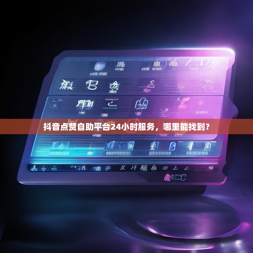 抖音点赞自助平台24小时服务，哪里能找到？