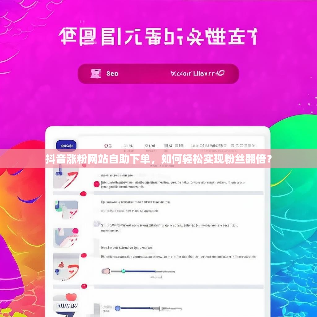 抖音涨粉网站自助下单，如何轻松实现粉丝翻倍？