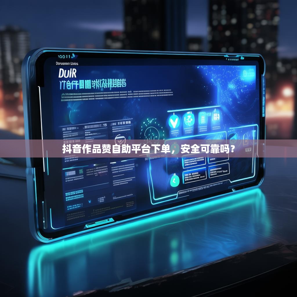 抖音作品赞自助平台下单，安全可靠吗？