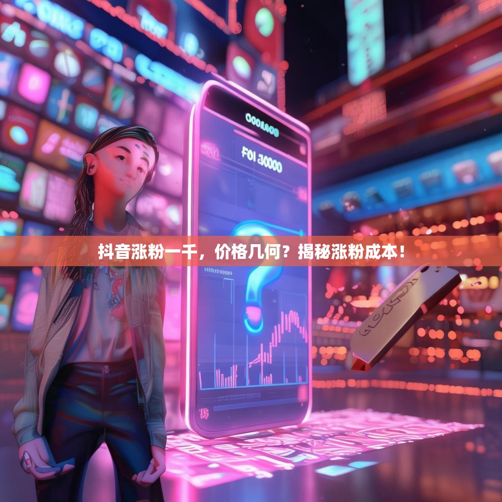 抖音涨粉一千，价格几何？揭秘涨粉成本！