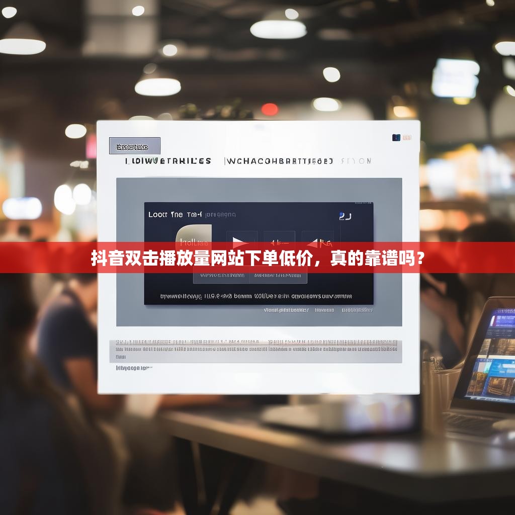 抖音双击播放量网站下单低价，真的靠谱吗？