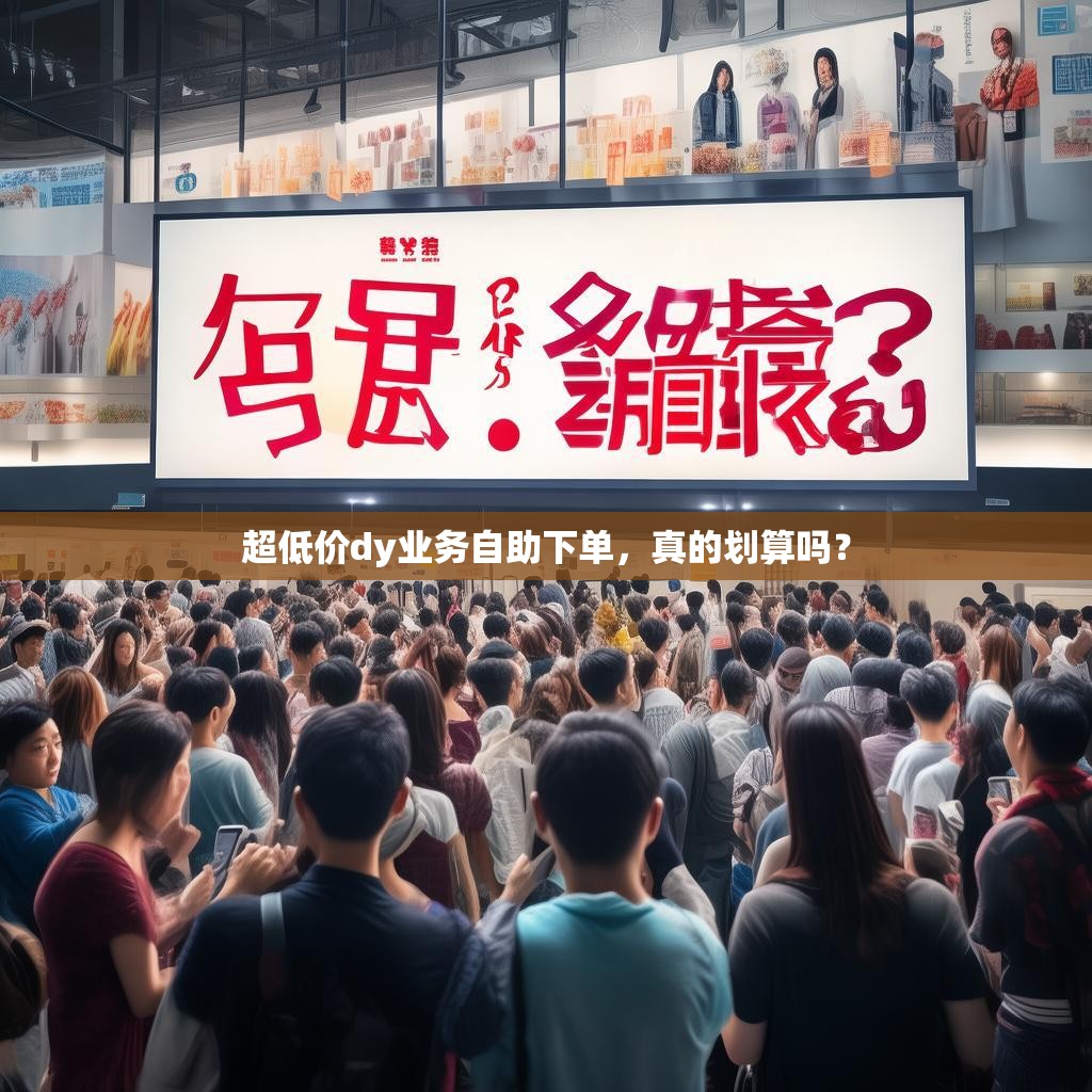 超低价dy业务自助下单，真的划算吗？