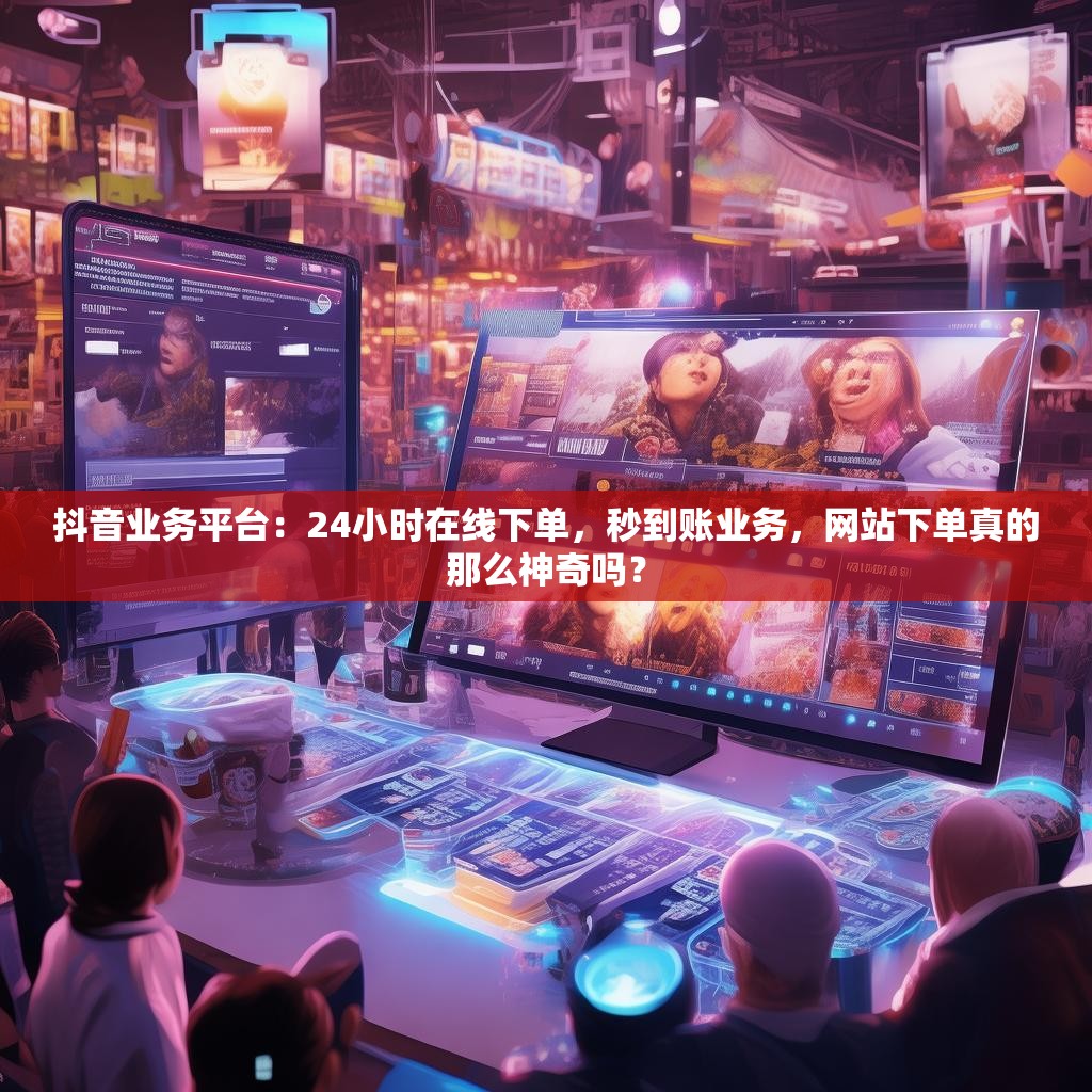 抖音业务平台：24小时在线下单，秒到账业务，网站下单真的那么神奇吗？