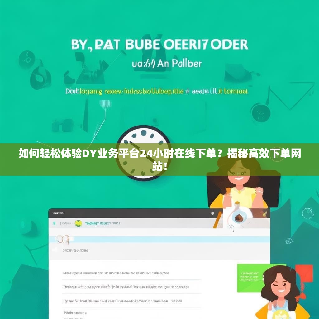 如何轻松体验DY业务平台24小时在线下单？揭秘高效下单网站！