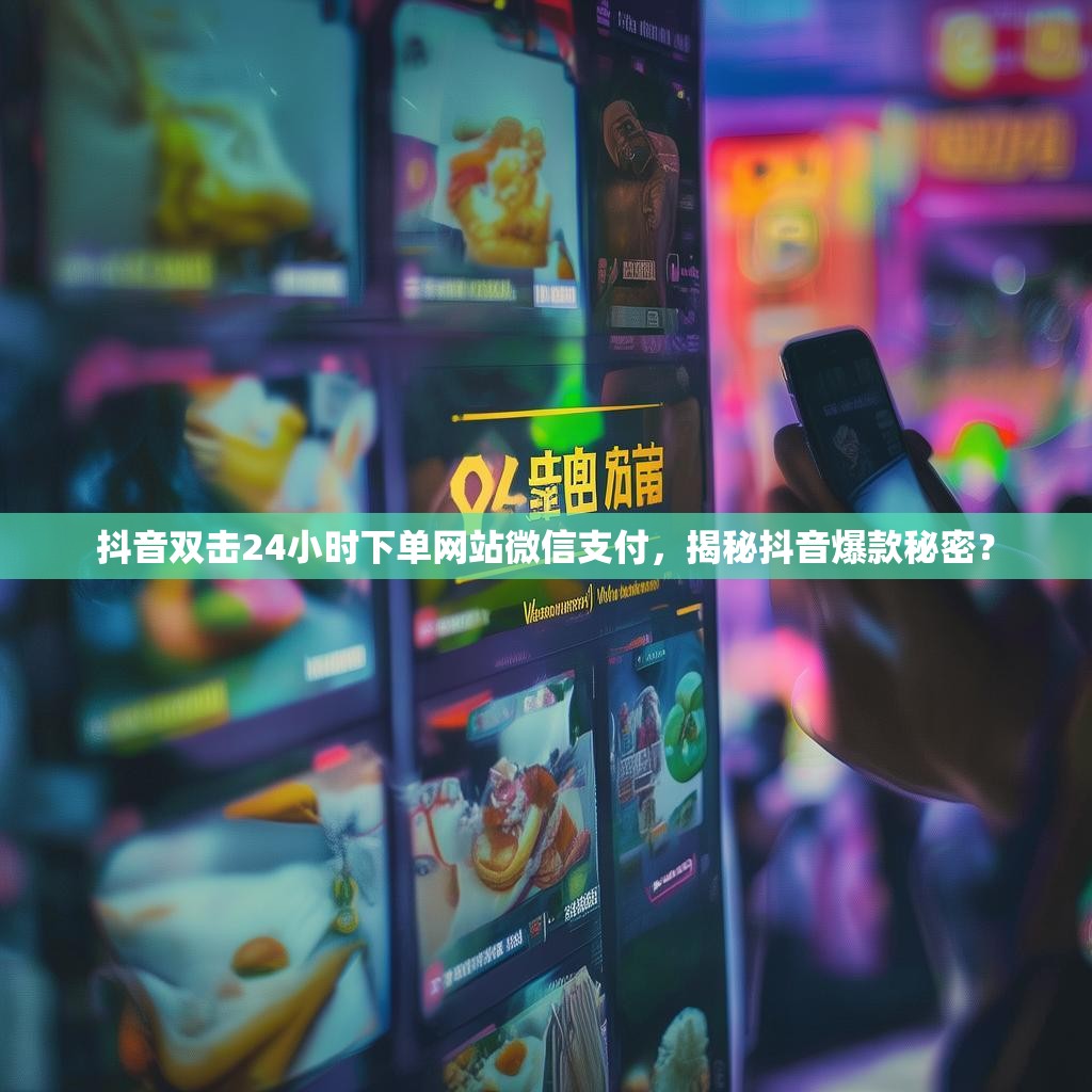 抖音双击24小时下单网站微信支付，揭秘抖音爆款秘密？