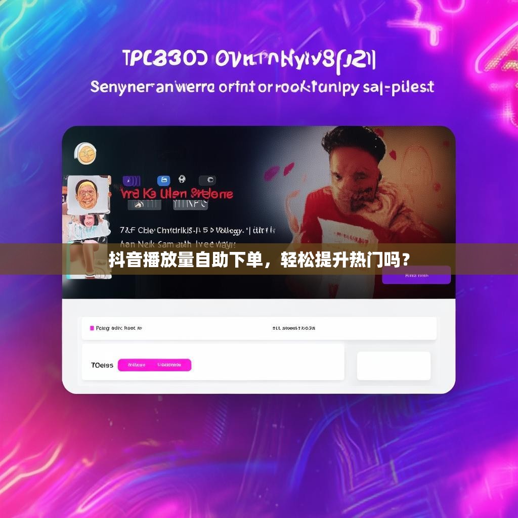 抖音播放量自助下单，轻松提升热门吗？