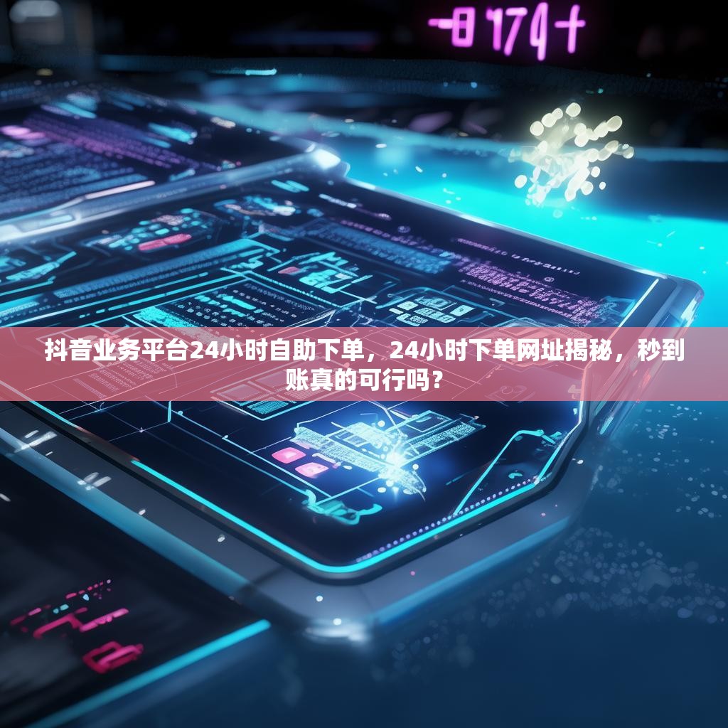 抖音业务平台24小时自助下单，24小时下单网址揭秘，秒到账真的可行吗？