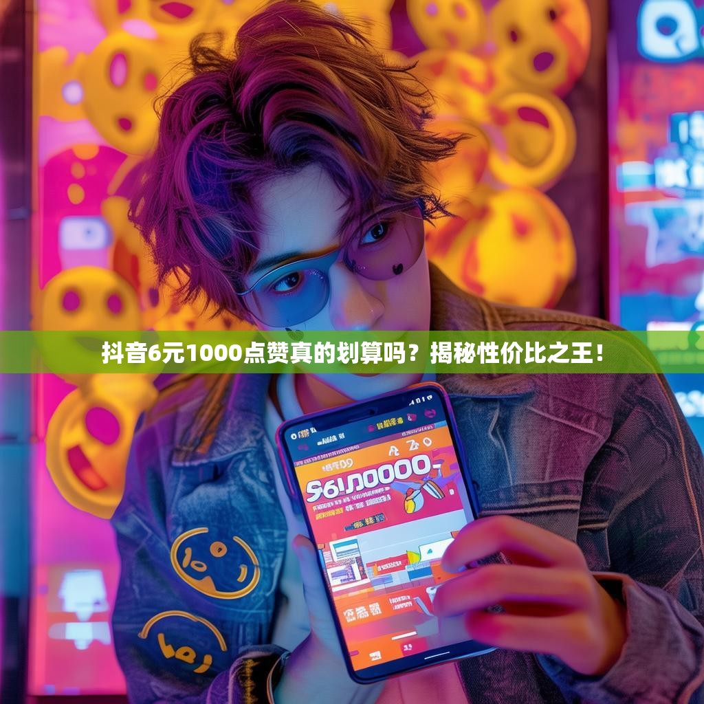 抖音6元1000点赞真的划算吗？揭秘性价比之王！