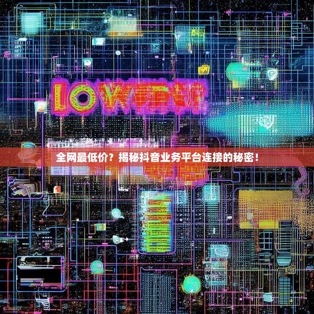 全网最低价？揭秘抖音业务平台连接的秘密！