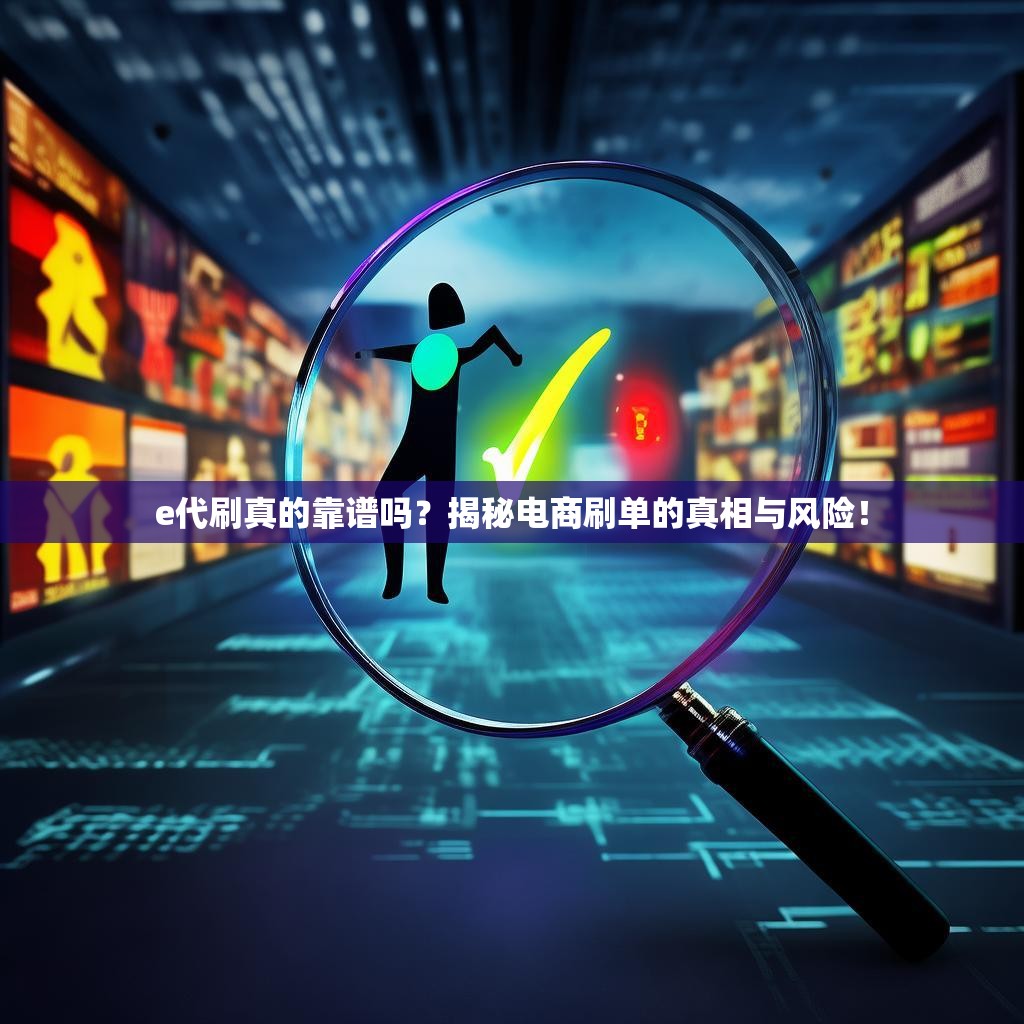 e代刷真的靠谱吗？揭秘电商刷单的真相与风险！