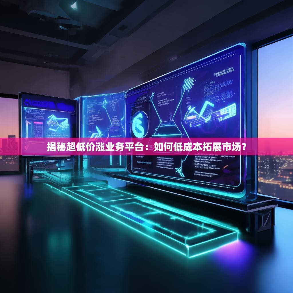 揭秘超低价涨业务平台：如何低成本拓展市场？