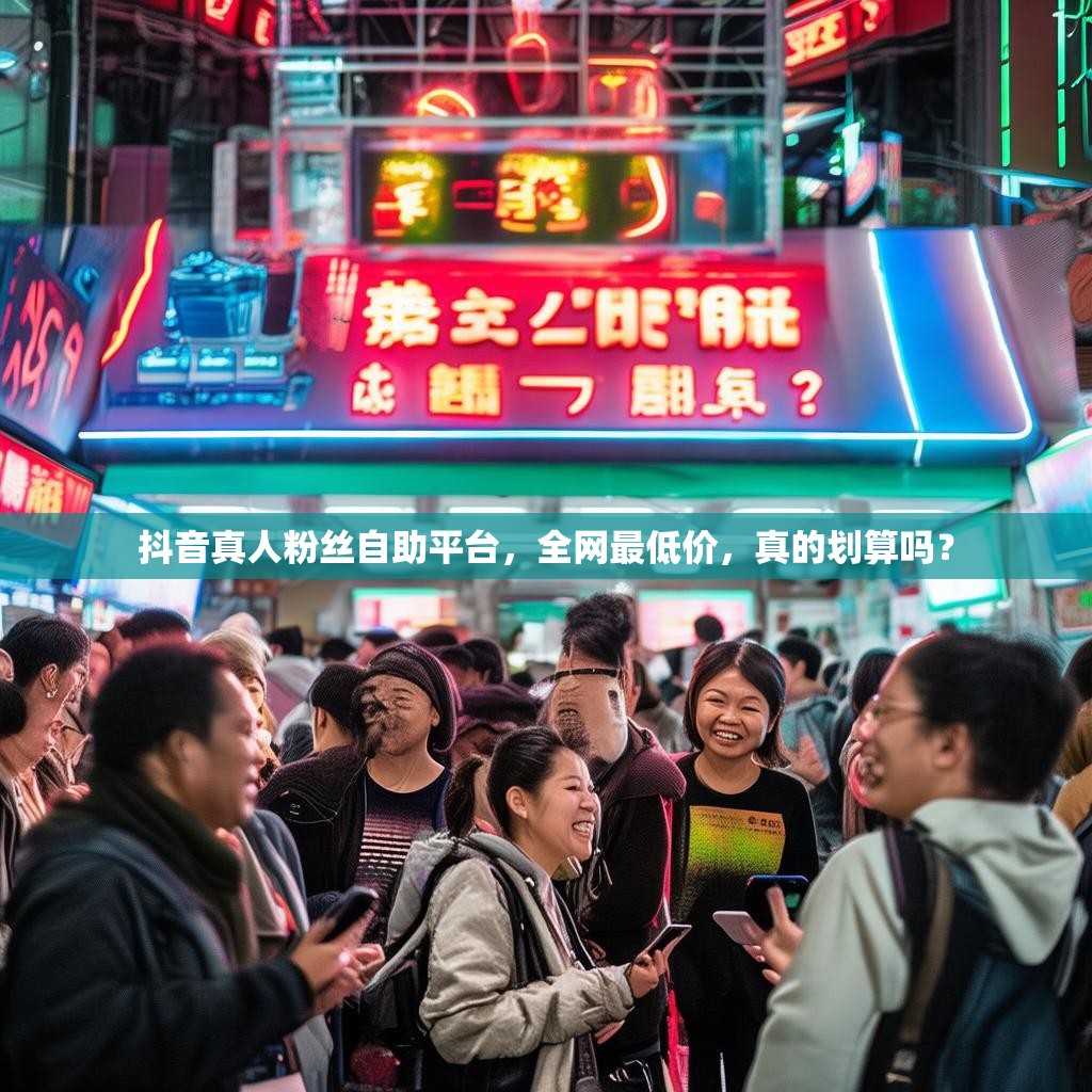 抖音真人粉丝自助平台，全网最低价，真的划算吗？