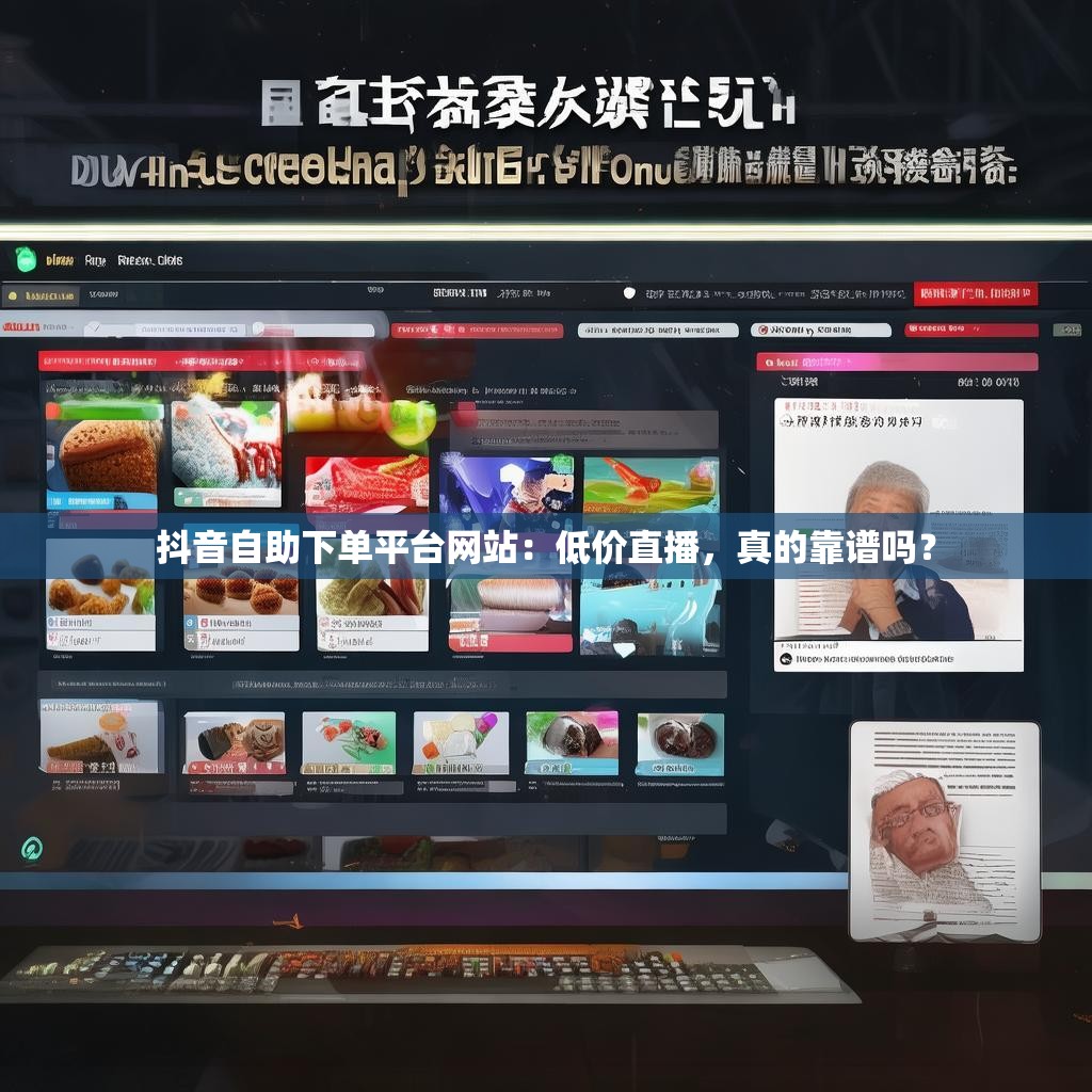 抖音自助下单平台网站：低价直播，真的靠谱吗？