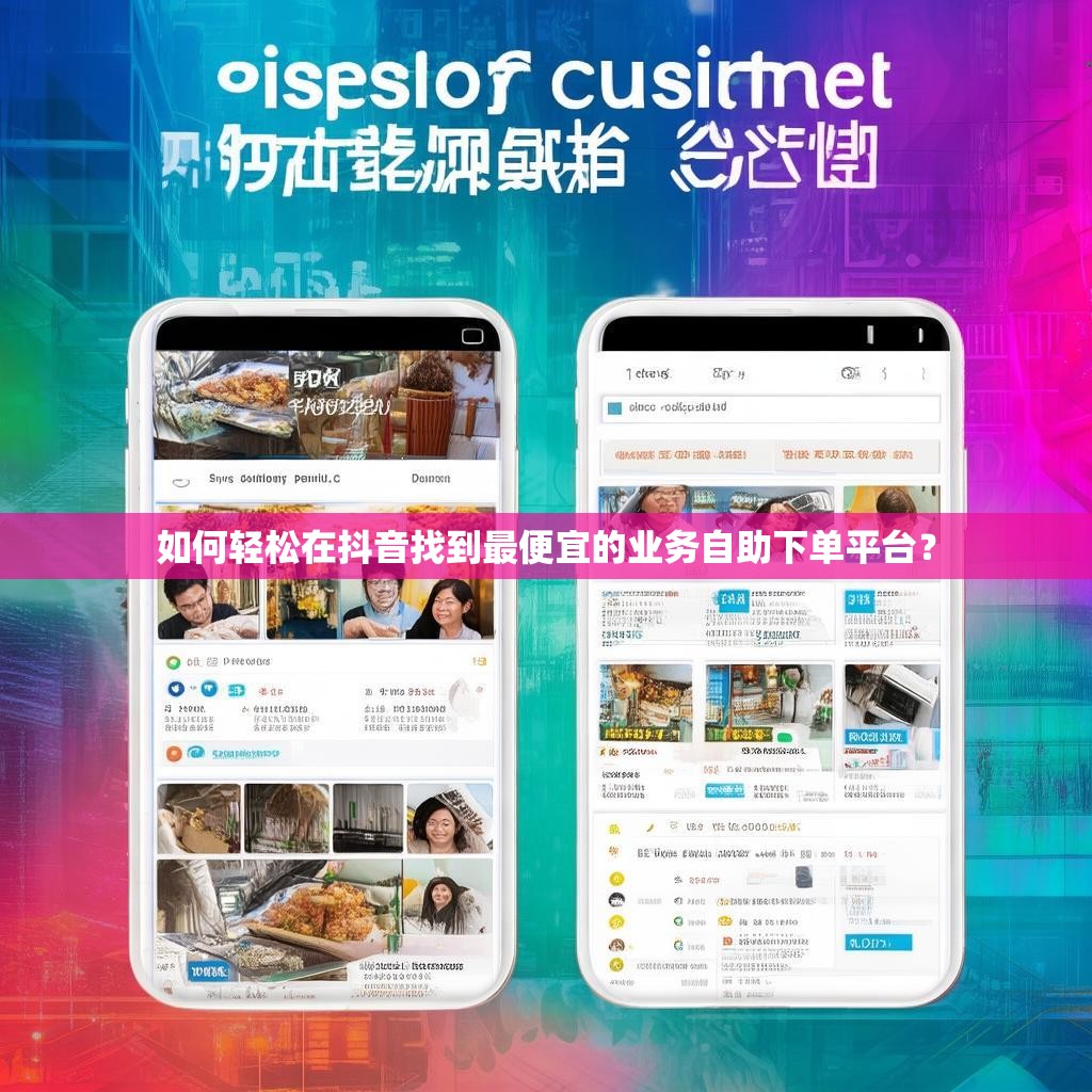 如何轻松在抖音找到最便宜的业务自助下单平台？