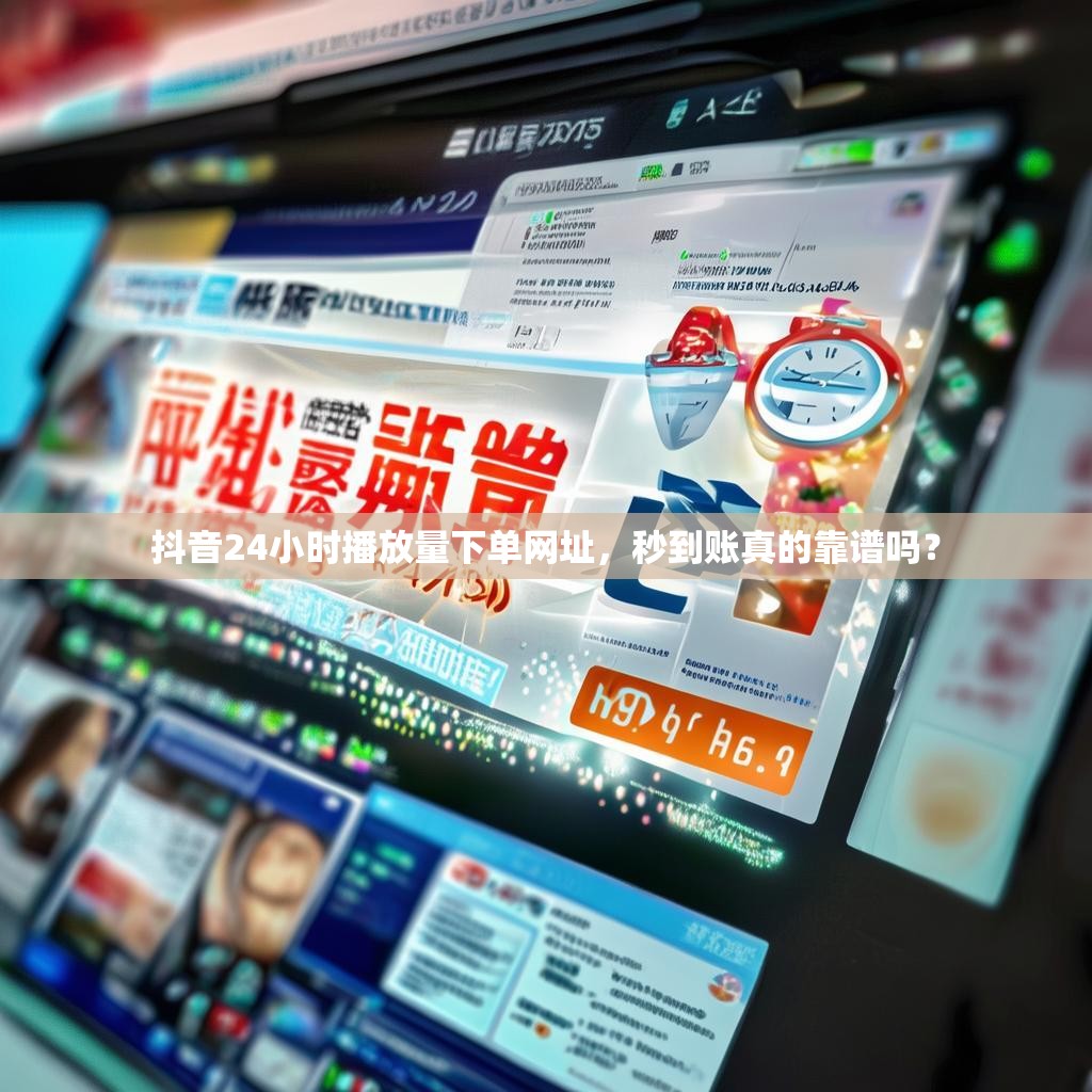 抖音24小时播放量下单网址，秒到账真的靠谱吗？