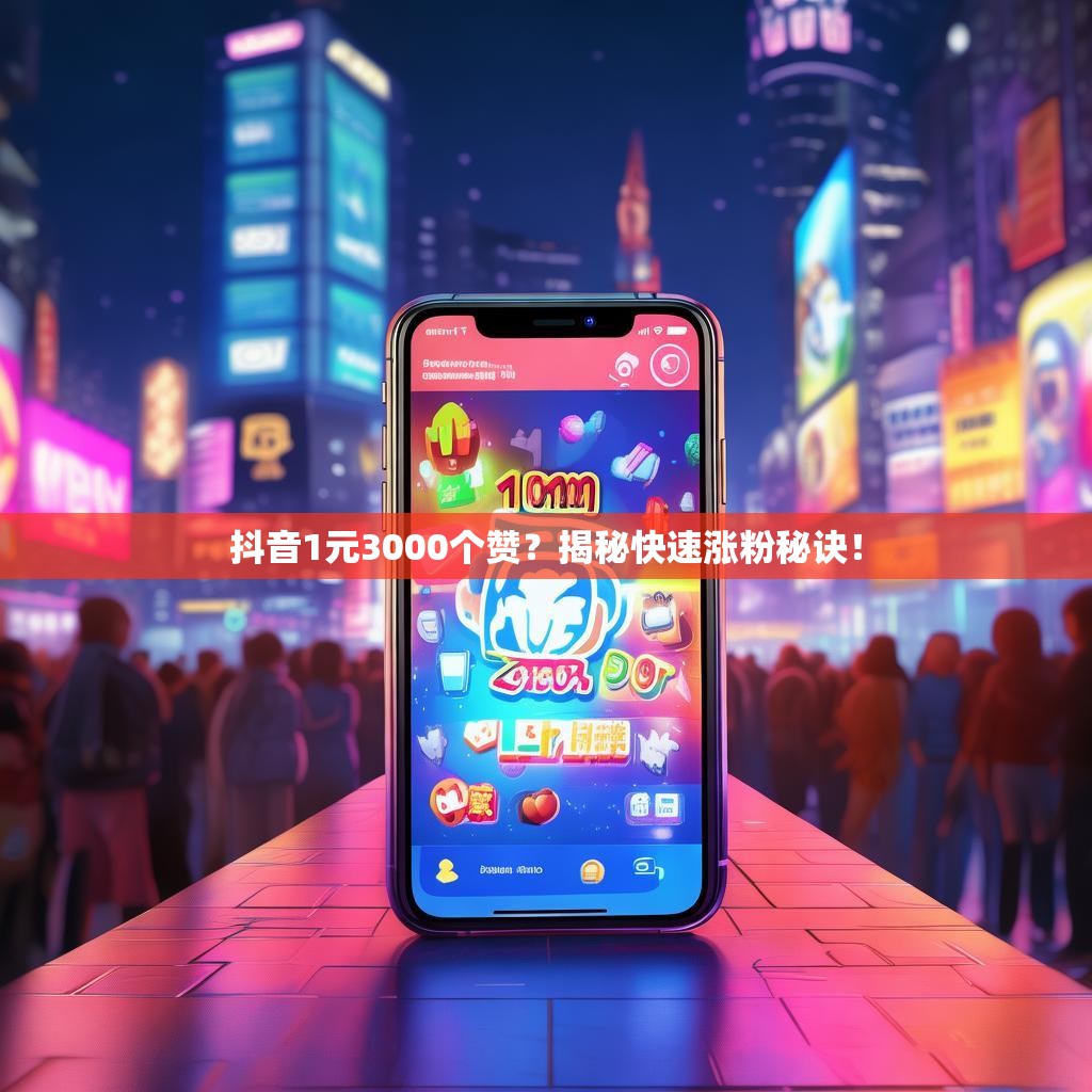 抖音1元3000个赞？揭秘快速涨粉秘诀！