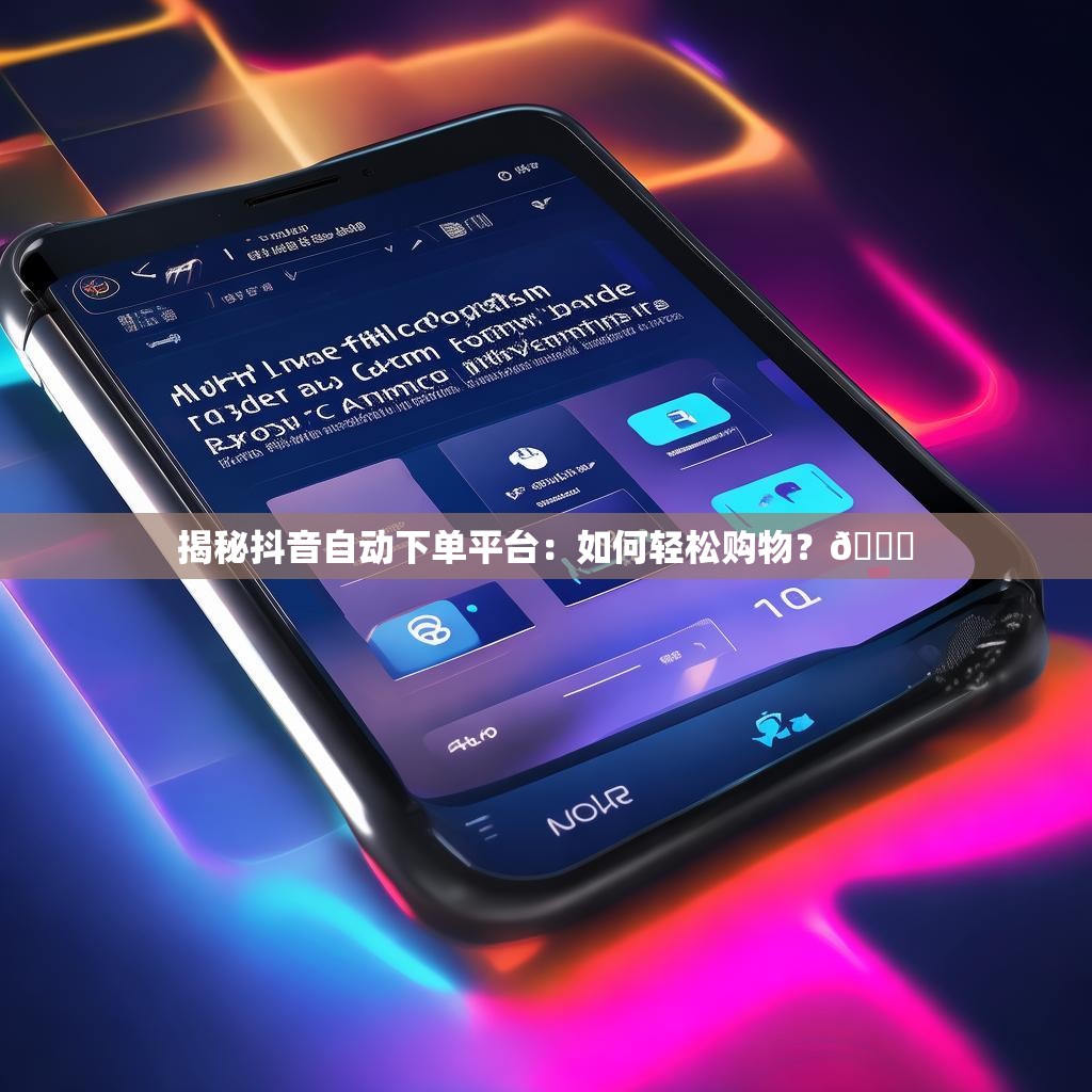 揭秘抖音自动下单平台：如何轻松购物？🛒