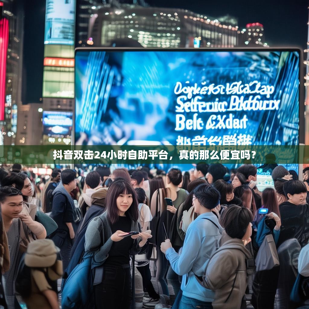 抖音双击24小时自助平台，真的那么便宜吗？