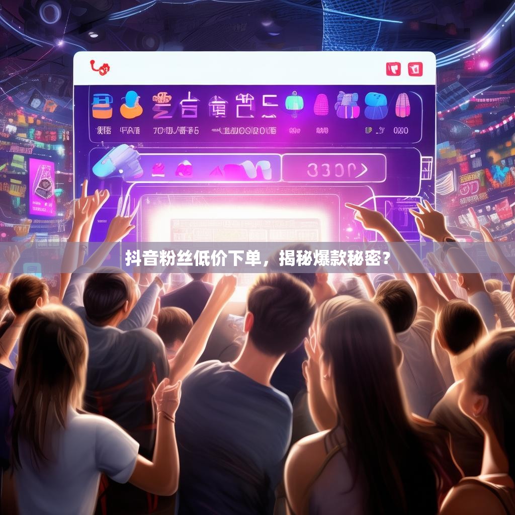 抖音粉丝低价下单，揭秘爆款秘密？