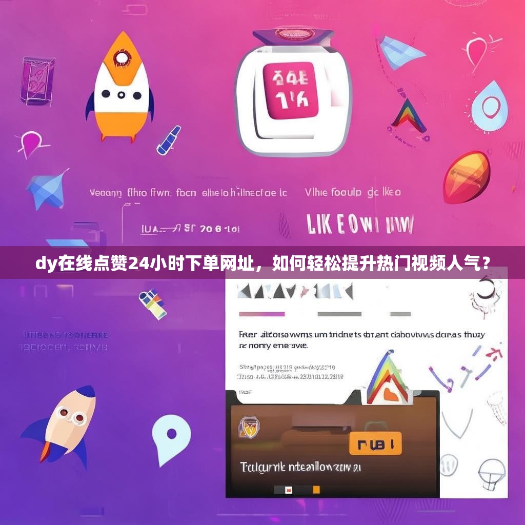 dy在线点赞24小时下单网址，如何轻松提升热门视频人气？