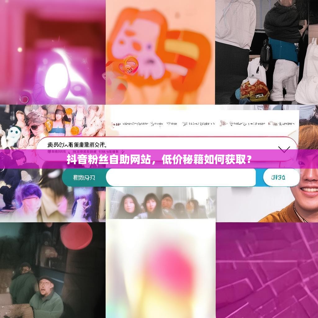 抖音粉丝自助网站,低价秘籍如何获取?