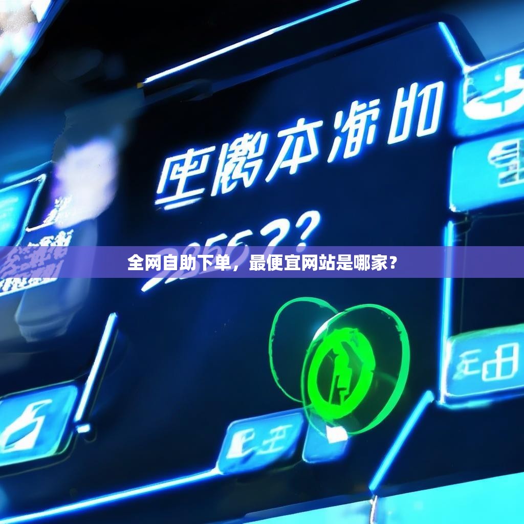 全网自助下单，最便宜网站是哪家？