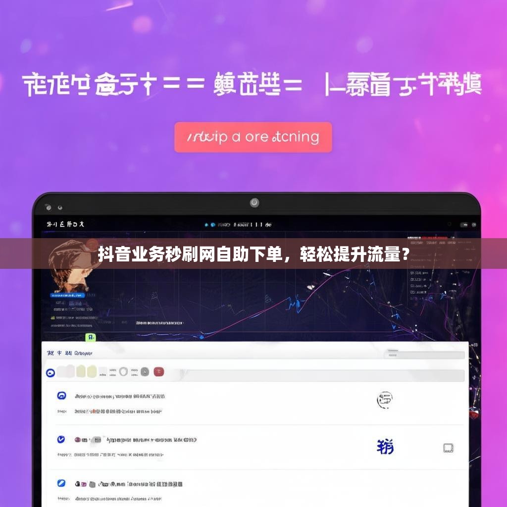 抖音业务秒刷网自助下单，轻松提升流量？