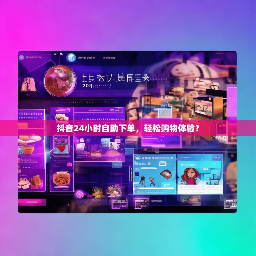 抖音24小时自助下单，轻松购物体验？