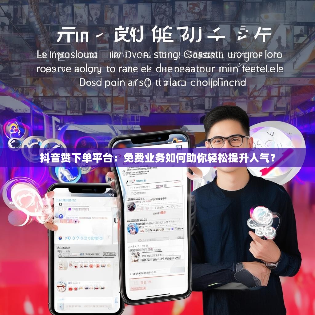 抖音赞下单平台：免费业务如何助你轻松提升人气？