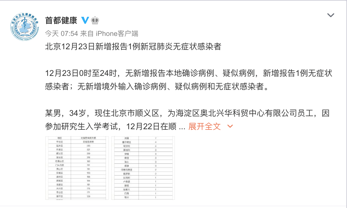 山东聊城发现1例从北京返乡新冠肺炎无症状感染者详情