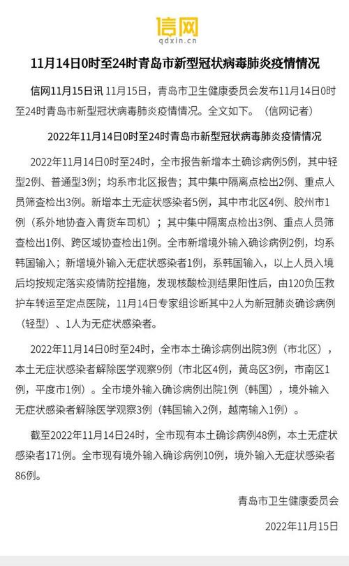 1月11日新冠疫情最新情况，深圳新增病例及青岛病例详情